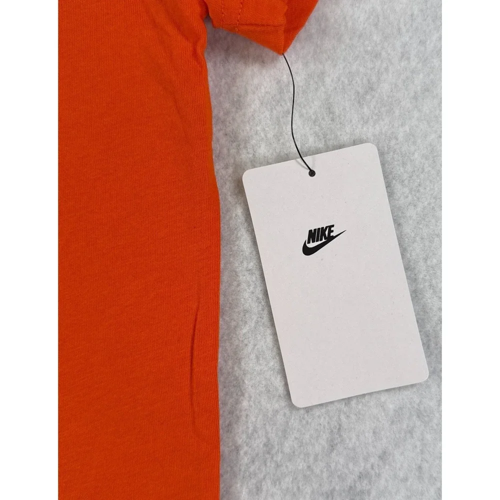 Nike Boys Size 7 6-7 Years Orange Just Do It Graphic T Shirt NWT